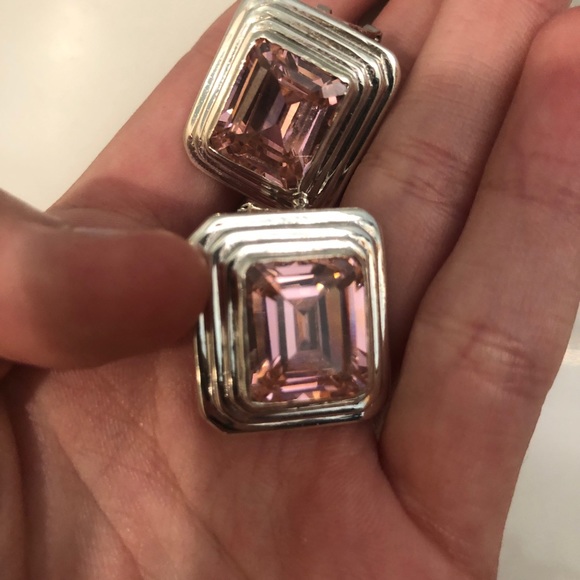 Pink Silver Earrings ❤️ - Picture 5 of 6